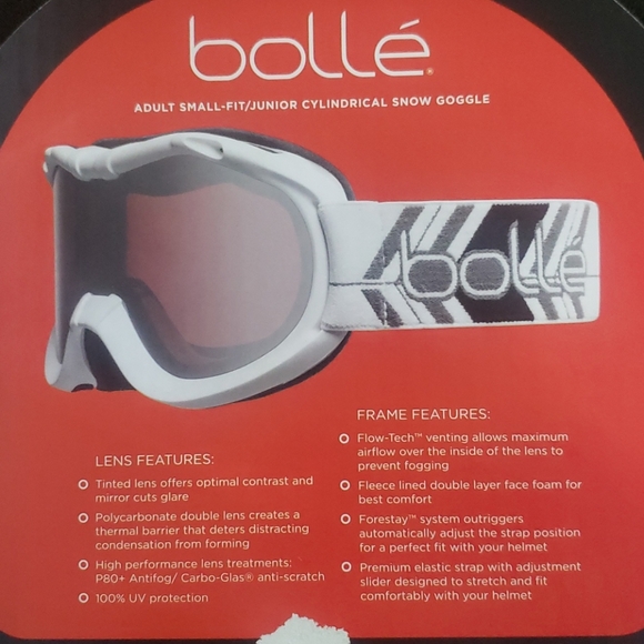 Unisex Bolle small Junior cylindrical Snow Goggle - Picture 2 of 4